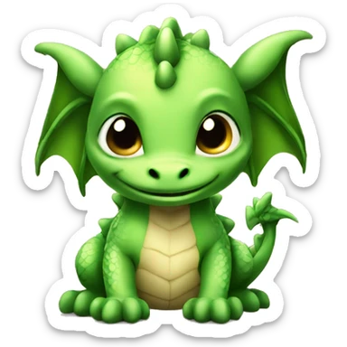 Cute baby dragon sticker