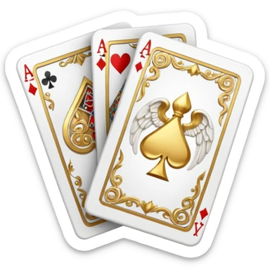 Angels and aces sticker