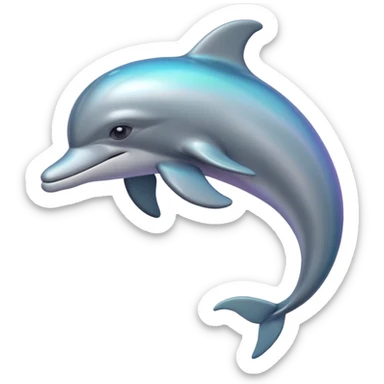Aesthetic dolphin sticker