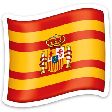 añade a la bandera de españa dos aguilas  sticker