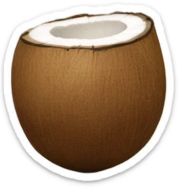 coconut filled with wter sticker