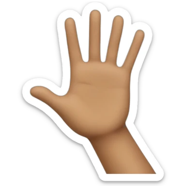 saludar mano sticker