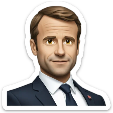 Macron sec sticker