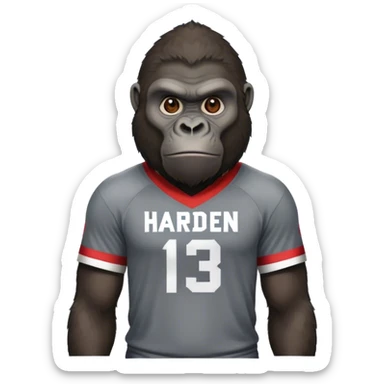 gorilla james harden sticker