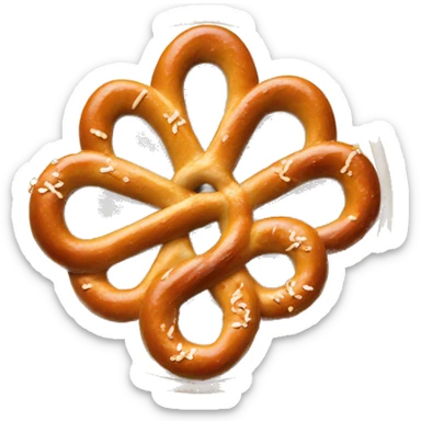 Pretzel platter with different varieties  sticker