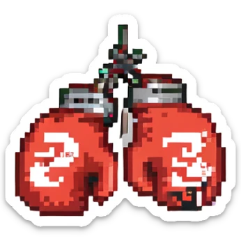 боксерские перчатки с надписью "23", no background sticker