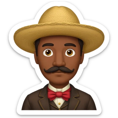 1800's mexican male sticker