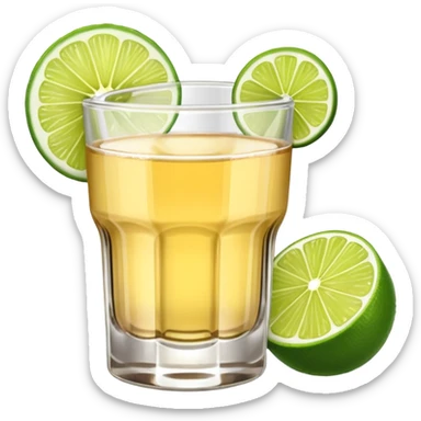 Shot of tequila sticker
