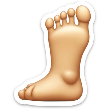 little man with huge feet sticker