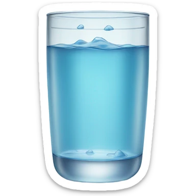 Glass with water  sticker