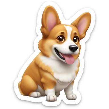 Corgi dog  sticker