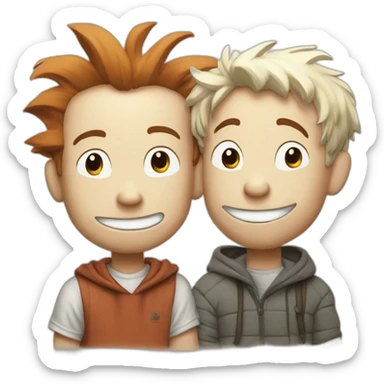 Calvin and hobbes cartoon watterson sticker