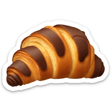 chocolate croissant  sticker