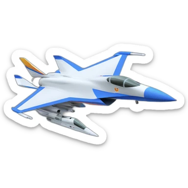 supersonic fighter jet，side view sticker