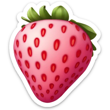 Pink strawberry sticker