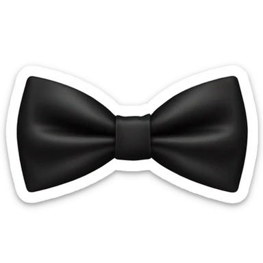 black bow tie sticker