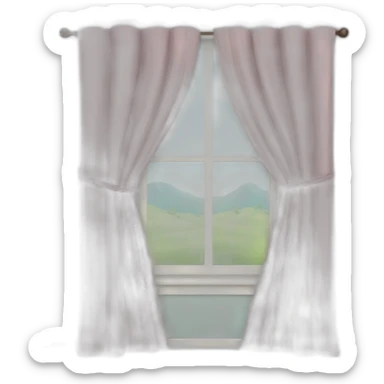 curtains sticker