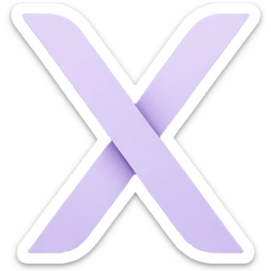 Netflix pretty aesthetic "N" logo in pastel purple sticker