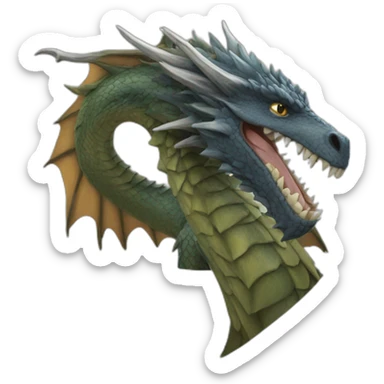 Dragon of game of thrones sticker
