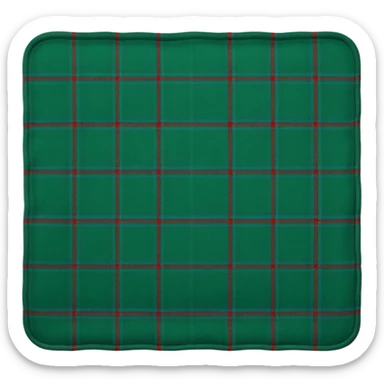 tartan blanket dark green  sticker