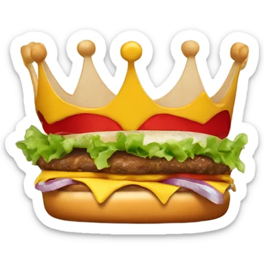 Burger King crown sticker