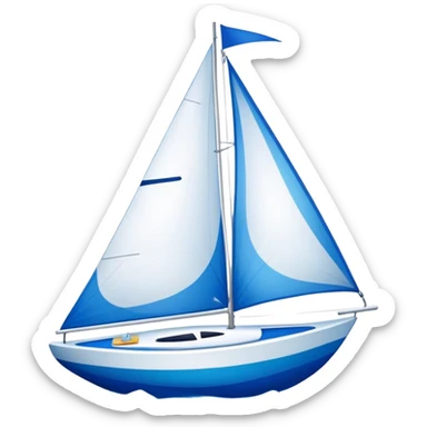Sailboat - Sunfish (Model Year: 2021) (Iconic colour: Bright sail with blue and white) sticker