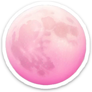 moon pink sticker