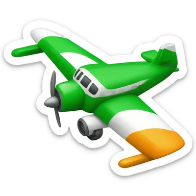 Plane wih irish flag sticker