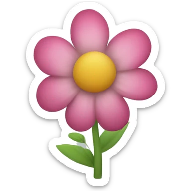 little flower without stem sticker