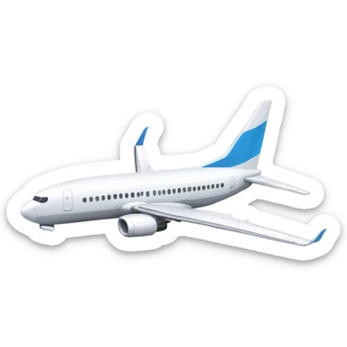 Boeing 737 flying  sticker