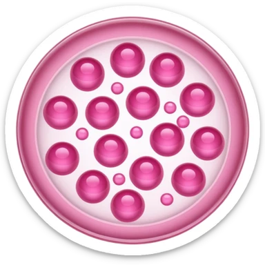 placa de petry com bolinhas rosas pequenas sticker