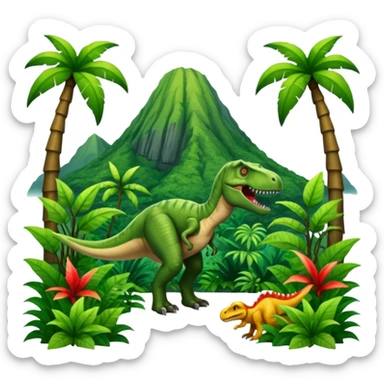Jurassic Park GREEN COLOR sticker