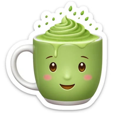 matcha drink sticker