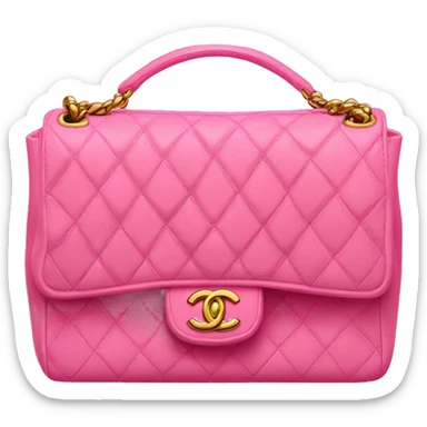 pink chanel bag  sticker