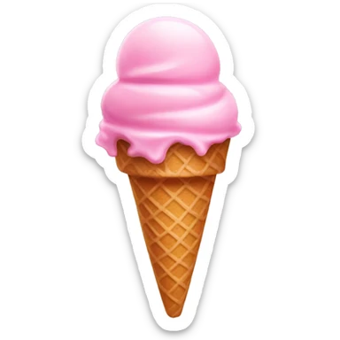 Pink ice cream Sunday  sticker