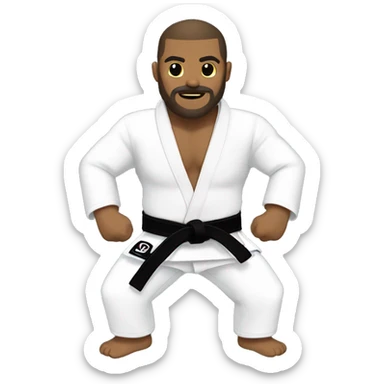 Jiu Jitsu Black Belt Tied Superlock Style sticker