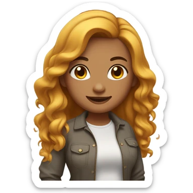 Overweight girl sticker