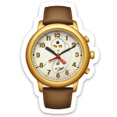 mirandoreloj cansado sticker