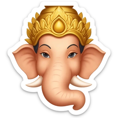 Lord ganesha valampuri sticker