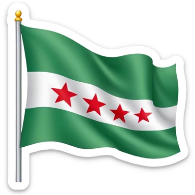 Syrian green flag sticker