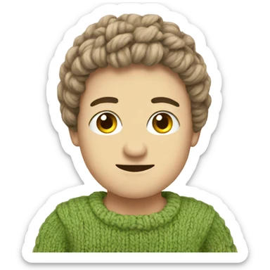 Knitted sweatshirt sticker