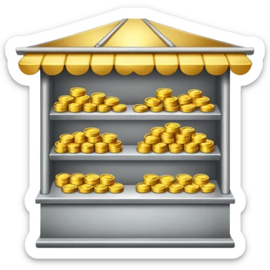 ,Stalls with Coins  sticker