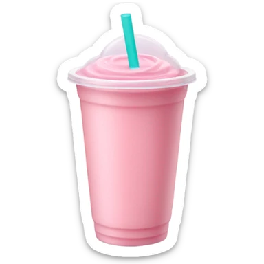 light pink smoothie cup sticker