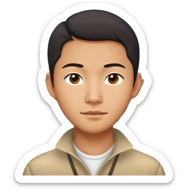 Asain in china town  sticker