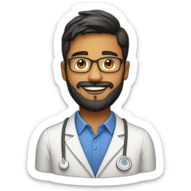 24 year old indian physics phd student at university of pittsburgh with beard sticker