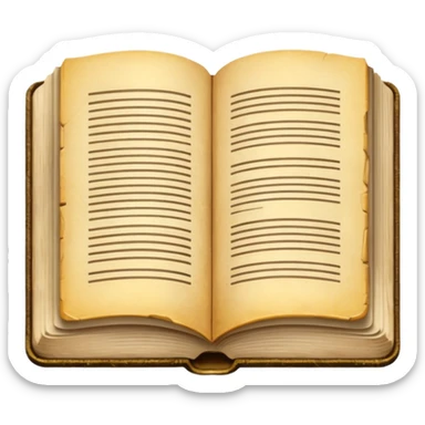 open book for solo reading sticker