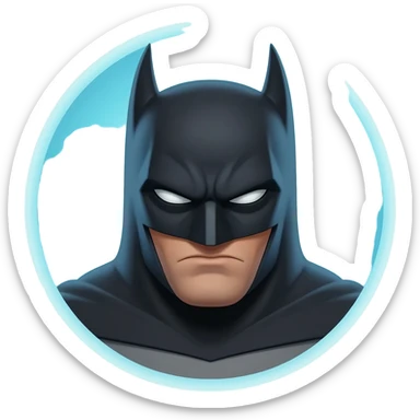 Batman face sticker