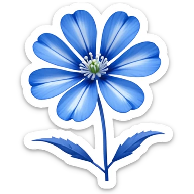 nemophila blue flower emoji sticker