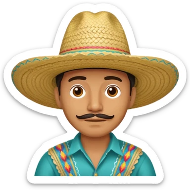 Tejana sombrero hombre sticker