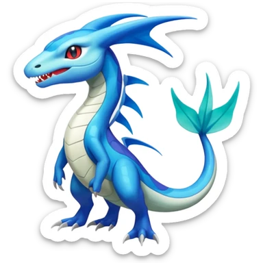Meloetta-Inteleon-Salamence-Salandit-Latios-Fakémon-creature-hybrid sticker